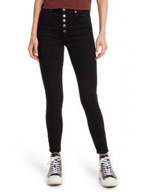 bp Black Skinny High-Rise Button-Fly Jeans Size 32 New With Tags